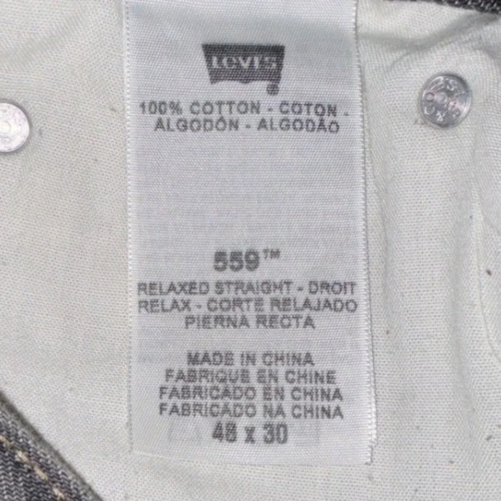 Levi's 569 Loose Straight Jeans Mens 48x30 Dark‎ Wash Excellent